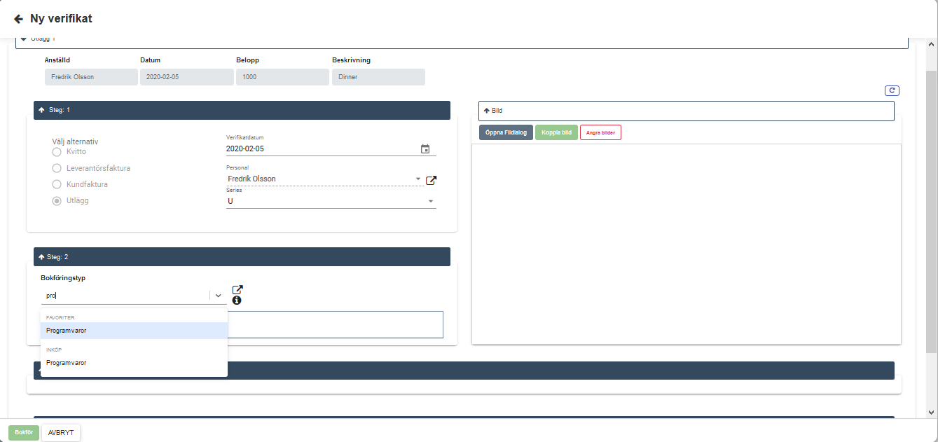 Visbok - Bokföringsprogram