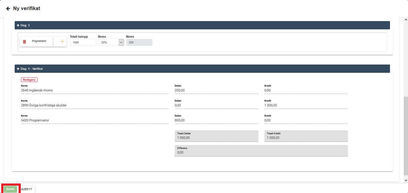 Visbok - Bokföringsprogram