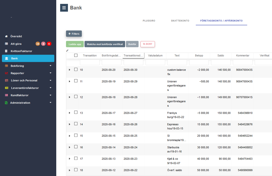 Visbok - Bokföringsprogram
