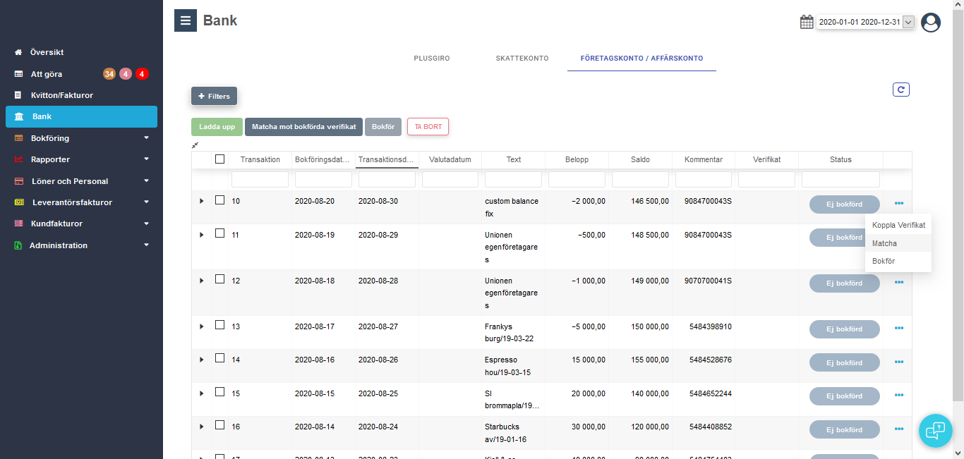 Visbok - Bokföringsprogram