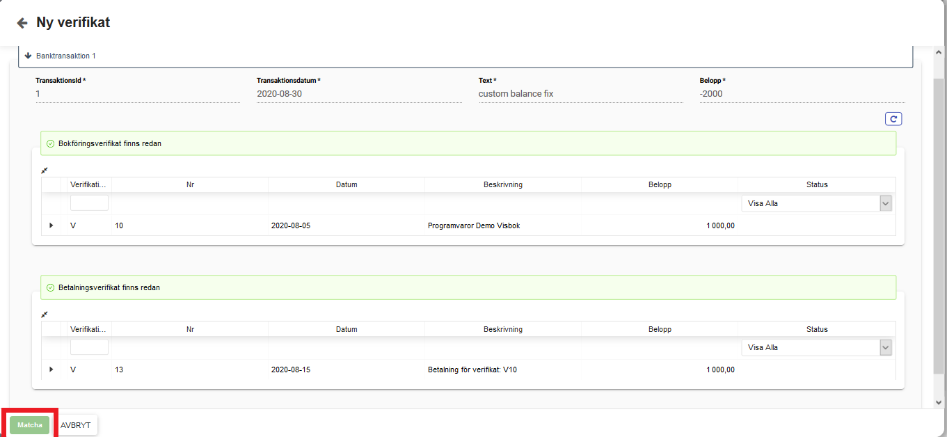 Visbok - Bokföringsprogram