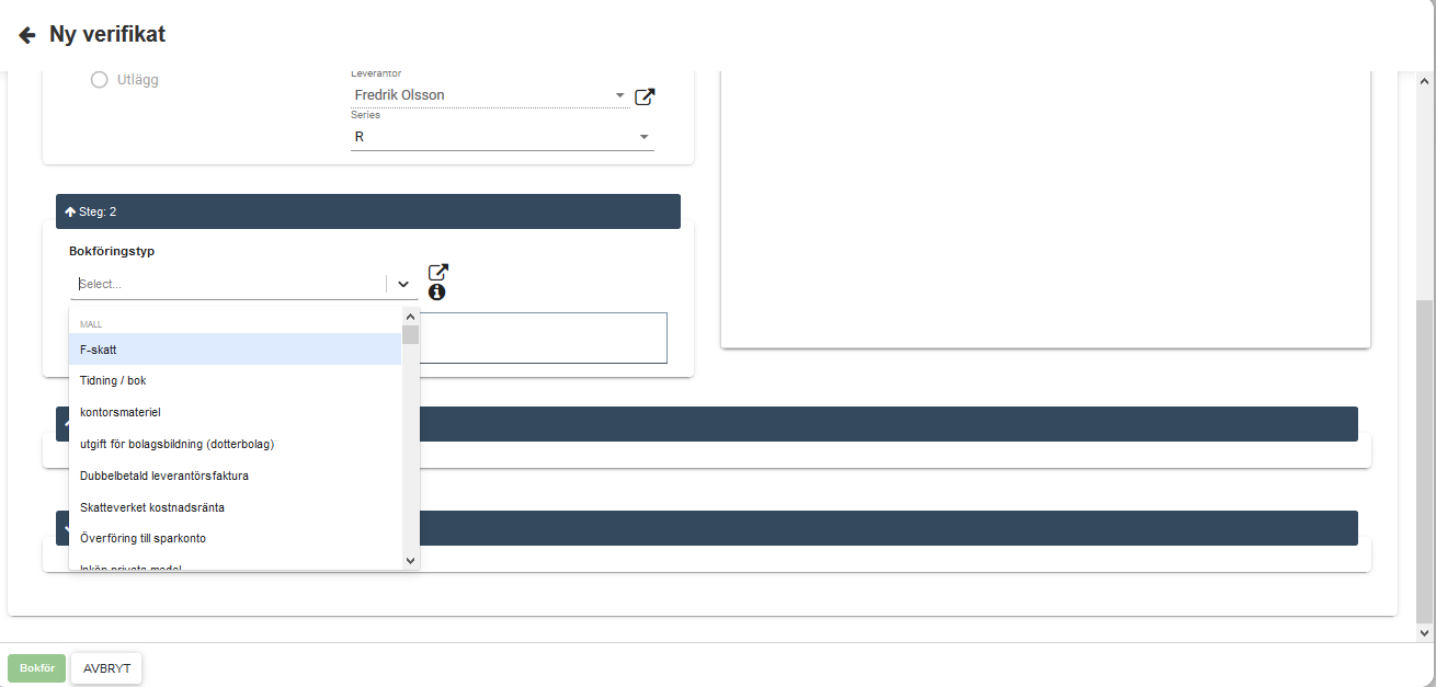 Visbok - Bokföringsprogram