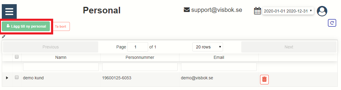 Visbok - Bokföringsprogram