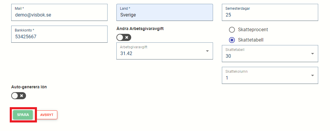 Visbok - Bokföringsprogram