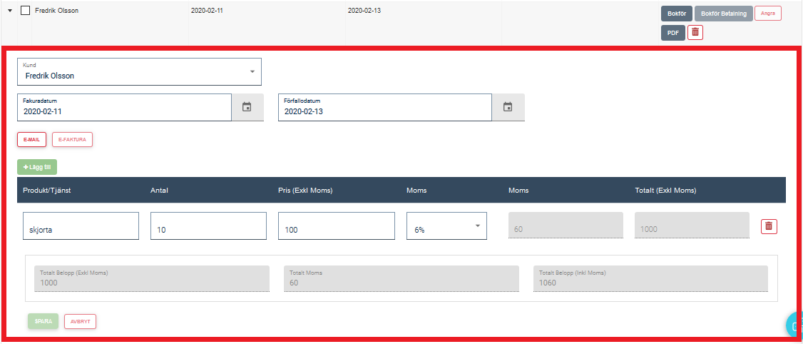 Visbok - Bokföringsprogram